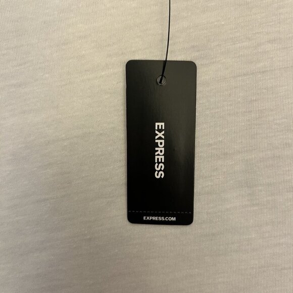 Express Women's Linen Blend Crew Neck Muscle Tank White Size XS NWT $34 - Picture 14 of 15